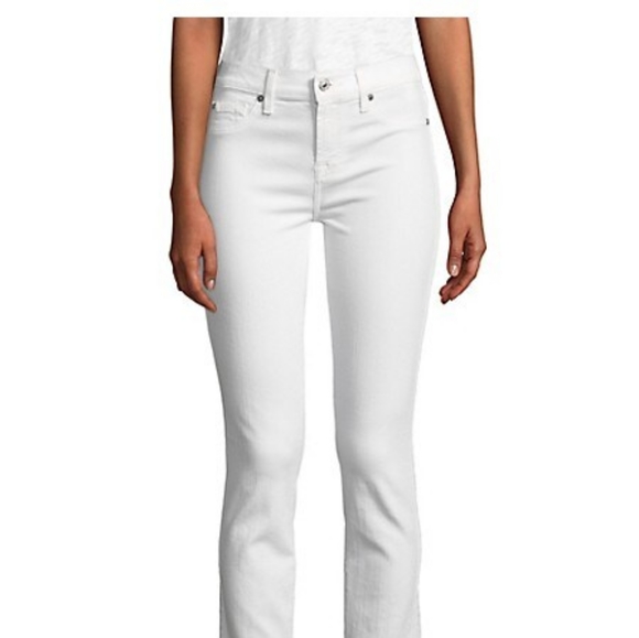 7 for all Mankind cotton white jeans - Picture 1 of 8